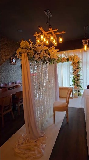 Dreamy Nikkah Setup Candlelight & White Florals | Muslim Wedding Decor UK | #prpartydecorators