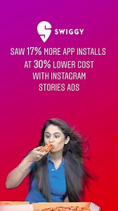 69K views · 625 reactions | See More installs and efficiency with Instagram Stories Ads. Just like how Swiggy achieved uplift in installs at lower cost of acquisition! | Instagram for Business | Facebook