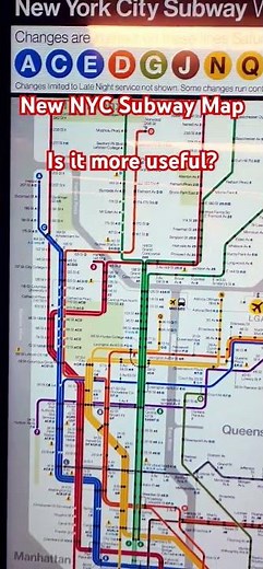 New NYC Subway Map 🚇🤔 #NYC #newyorkcity #subway