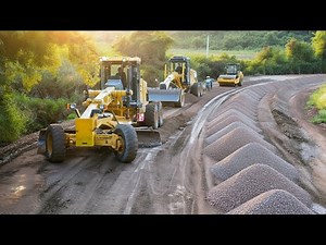 finest! Amazing Road Construction – Watch How Gravel Roads Are Built Step by Step!