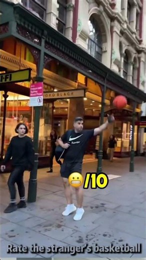 Rate the stranger's basketball#basketball #usa #funnyvideos #foryou #street