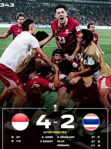 FT: KING INDO 4-2 THAILAND 🏆 JUARAAAA!! Akhirnya Timnas Indonesia berhasil juara piala Asean cup 2026 lewat adu penalti melawan Thailand 🔥🔥 #timnasindonesia #indonesia #timnasday #thailand #fifaaseancup