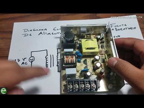 Diagrama de una fuente de alimentación lineal Parte 1