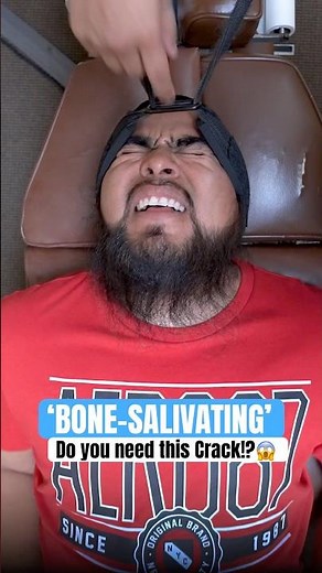 ‘BONE-SALIVATING’ NECK CRACK🤌 #chiropractic #backpain #neckpain #trending