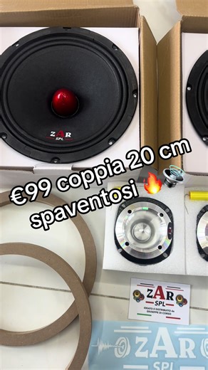 €99 coppia 20 cm serie scream competition 200w rms 101 db Grazie per l’acquisto 🫶🔥🔊
