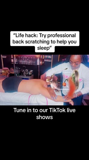 “Life hack: Try professional back scratching to help you sleep” 😴✨last night a client allowed us to go live during her session 🌻 #youhavetotrythis #feelings #feelinggood #feeling #scratching #scratches #scratchesfeelgood #scratchtherapy #scratchthatitch #backscratch #backscratches #backscratching #backscratcher #backscratchchallenge #backscratchesbelike #bhadbhabie #daniellebregoli #asmr #happy #greenscreen #goviral #viralvideo #viraltiktok #ChewTheVibes #tiktok #trending #trendy #instagram #a