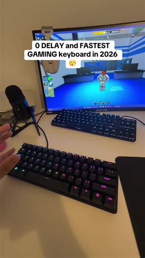 THE NEW AULA WIN 60 HE KEYBOARD IS SO GOOD 😮‍💨 #gaming #techtoktips #gamingsetup #keyboardasmr #gamingkeyboard