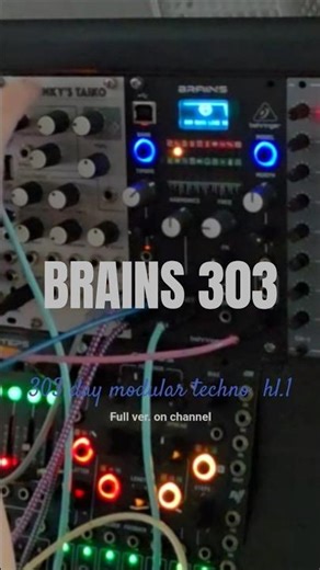 Brains 303 Bass Sound #electronicmusic #synthesizer #modularsynth #behringermodule