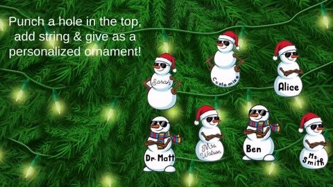 Christmas Office Door Décor Kit – Personalized Winter Door Decoration for Classroom, Therapy, Vet, Doctor, Dentist | Precut Holiday Wall Art - Etsy