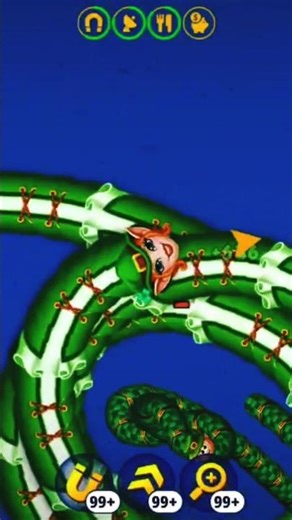 🐍Killer Worm Attack 💥 No One Survived! #kickstarer #WormsZone #KillerMove #ViralGaming #SnakeBattle