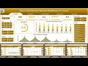 Client Satisfaction Survey Dashboard in Excel