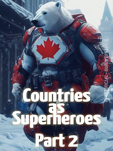 Countries as Superheroes: Uniting Aiart and Animal Powers