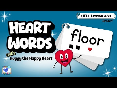 Teaching Sight Word FLOOR | UFLI Lesson 89 Irregular Heart Word | Learn Grade 1 Grade 2 Sight Words