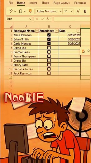 Show/Hide Dates & Checkboxes Conditionally #excelprotips
