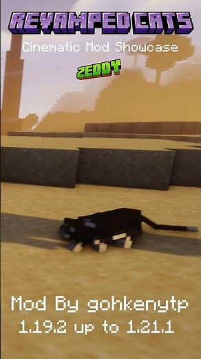 Cats Go Hunting! Revamped Cats Mod Showcase [up to 1.21.1]