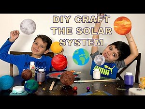 DIY 3D Planets of The Solar System Craft Project Idea Easy Educational for Kids | Foam Balls 🪐🌍🌕