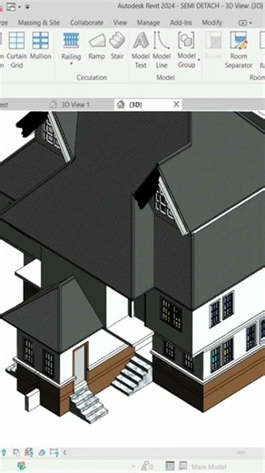 Revit Pent house #sketchup #revit2026 #autocadblocks