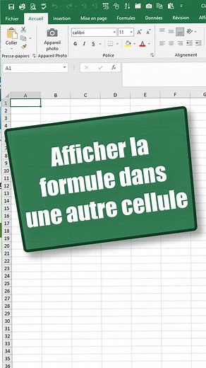 Découvrez comment afficher la formule dans une autre cellule Excel ----- Pour aller plus loin et utiliser Excel comme un pro, suivez-moi sur Excelformation (plus d'info dans la bio) #excel #msexcel #msoffice #tableur #astuceexcel #excelfrancais #formatione #compta #comptabilite #finance #controledegestion