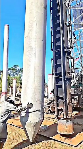 Amazing Installation of Precast Concrete Piles (Foundation Driving)