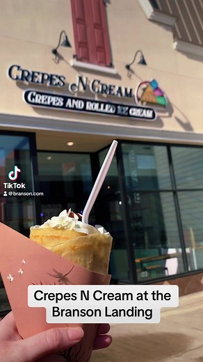 2.5K views · 17 reactions | Crepes N Creme just opened at the Branson Landing! See what’s NEW around town in our blog here: https://www.branson.com/new-in-branson-2024-shows-attractions-more/ | Branson.com Vacations & Travel | Facebook