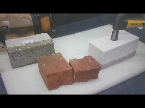 Water Absorption Test Demo - Comparison between ALC, Hollow Core and Brick.