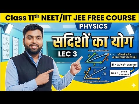 Class 11th Physics सदिश का योग Sum of Vector NEET/IIT JEE 2026-27 #ncert