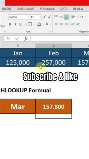 How to use the HLOOKUP formula in Excel #khalid_elkhouly #trending #microsoft