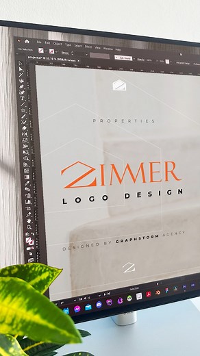 21K views · 721 reactions | Logo Design | ZIMMER Properties  Save it for later Are you looking for an experienced branding team? DM or Email us: GraphStorm@gmail.com. GraphStorm | The Branding AgencyLogo Design, Branding, Re-Branding. Gear:iPhone 14 ProRhodia DotbookAsus Vivobook 16 Pro iPad air 5Adobe Illustrator 2024 Adobe Premiere Pro 2024 Procreate #branding #branddesign #logo #logodesign #graphstorm #creative #editing | GraphStorm | Facebook