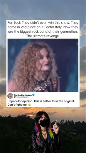 They lost the show but won the world 🌎 #Maneskin #GlowUp #SuccessStory #Beggin #italianrock