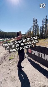 32K views · 225 reactions | Tag someone you think can hit 5 spear throws in less than 30 seconds? | Spartan | Facebook