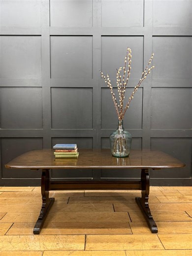 Vintage Ercol Solid Elm Refectory Coffee Table – Occasional Supper Table *RARE - Etsy