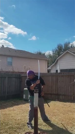 thin shave #japanesesword #japanesemartialarts #2handedsword #samuraisword #martialarts