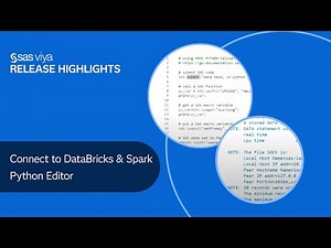 Connect to DataBricks & Spark, Python Editor | SAS Viya 2021.1.5