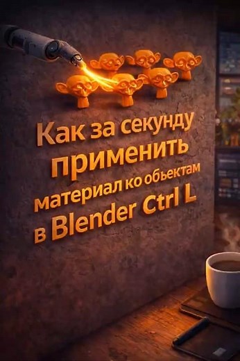 Ctrl + L Blender to paint over all objects in a second 🔥
