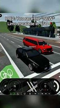 I raced the *NEW* limo Escalade in Roblox YSO RP #shorts