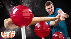 When we received 100 Giant Lollipops that we couldn't sell, we decided to have some fun with them instead! | Vat19.com