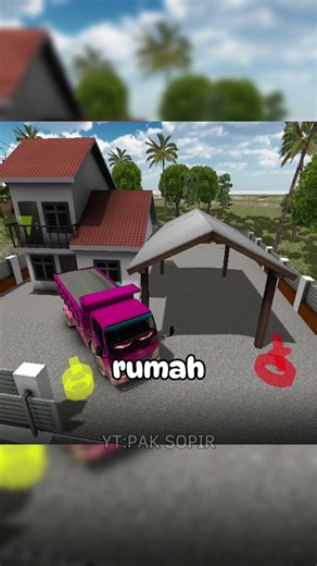 DIHAJAR ORANG❌DIHAJAR RUMAH ✅ #estrucksimulatorid #truk #bus