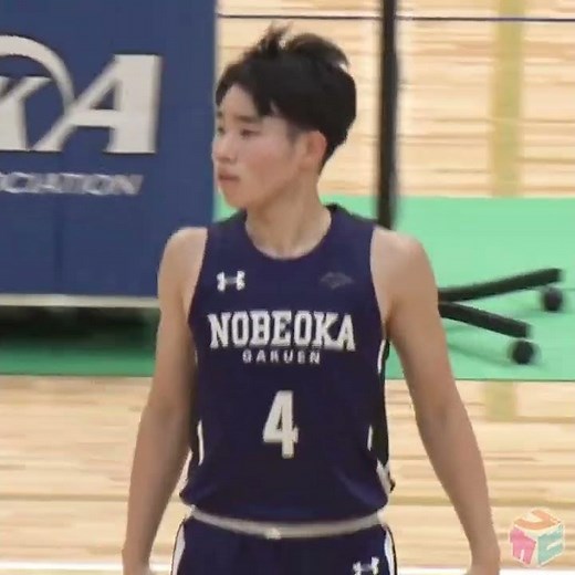 【バスケ】福岡第一DF切り崩す攻撃的司令塔！九州王者相手に決勝で圧巻ハンドリング 成松輝彩(延岡学園3年/PG/178cm/No.4) #shorts #高校バスケ