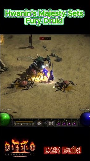 Hwanin's Majesty Sets Fury Druid #diablo2r