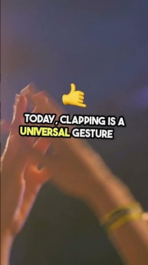 The History of Clapping: When Was It Invented? #goodtoknow #shorts