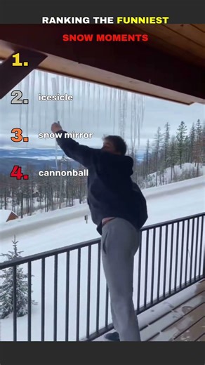 Ranking The Funniest Snow Fails❄️😂#shorts