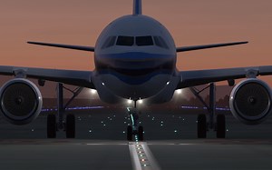 X-plane11空客319半晚广州起飞-晚上上海浦东落地～完美绝伦的飞行实况