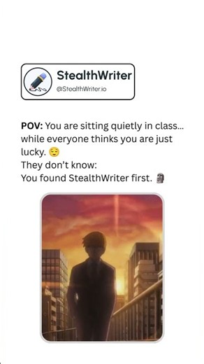 POV: Everyone Thinks You’re Just Lucky 😌🗿 | StealthWriter