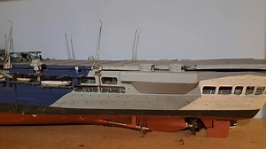 HMS Victorious, 1/128th scale Fleetscale.com semi kit - in 1940 dazzle camouflage, as built.... | Dundee Model Boat Club