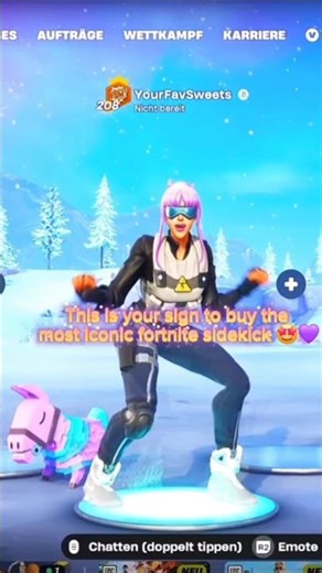 Llama Sidekick - absolute Must-Have 🤩💜 | #llama #lootlama #fortnite #fyp #pet #lama