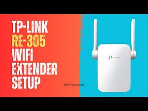How to Setup TP-Link RE305 Wifi Range Extender via Web Browser