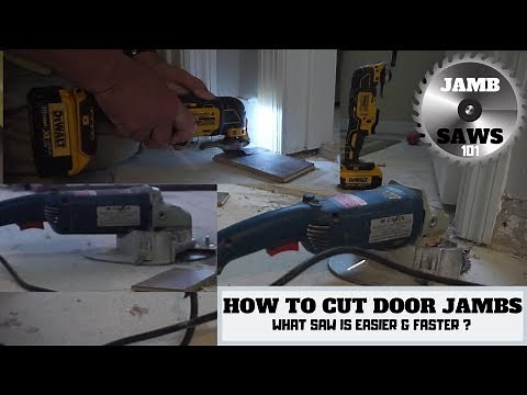 DIY - HOW TO CUT DOOR JAMBS - WOOD - LAMINATE - VINYL FLOOR INSTALLATION - JAMB SAW OR OSCILLATING