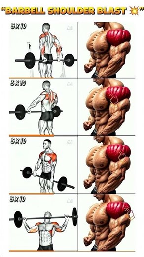 “Grow HUGE Shoulders in 30 Days 💪 | Ultimate Barbell Workout (NO GYM EXCUSES)”