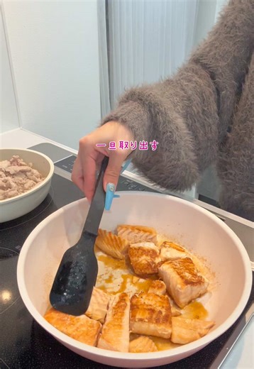 ご飯作ったあと動画撮りよるの忘れとってただの料理動画になった笑 #料理 #夜ご飯 #簡単レシピ #生活音 #日常 | 夜ご飯レシピ