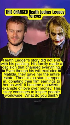 This Changed Heath Ledger Legacy Forever